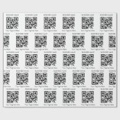 独自のビジネスカスタムQRコード会社名の追加 ラッピングペーパー (フラット)