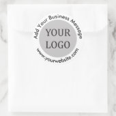 独自のビジネスシンプルロゴの作成 ラウンドシール (バッグ)