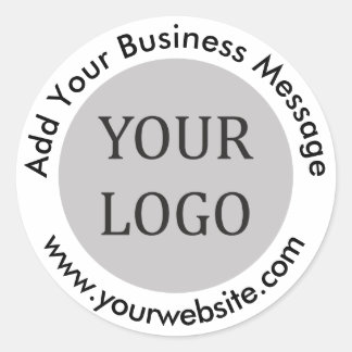 独自のビジネスシンプルロゴの作成 ラウンドシール