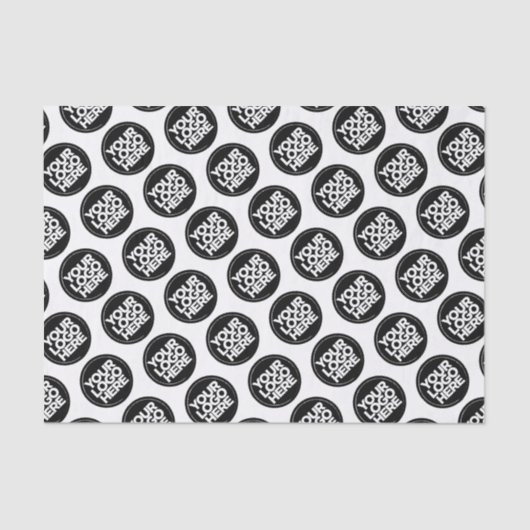 独自のビジネスパカスタムターンを作成 薄葉紙 (正面)