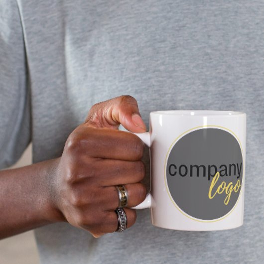 独自のビジネスブランドのプロフェッショナルロゴの作成 コーヒーマグカップ