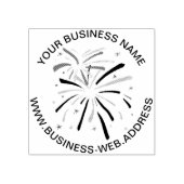 独自のビジネスプロモーション素材の花火を作成する ラバースタンプ (インプリント)