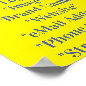 独自のビジネスポスターの作成 ポスター (角)