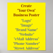 独自のビジネスポスターの作成 ポスター (正面)