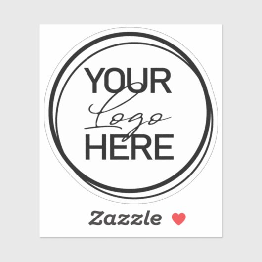 独自のビジネスロゴの作成 シール (シート)