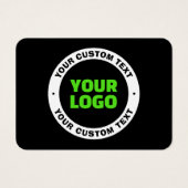 独自のビジネスロゴまたはアップロードしたデザインの追加 (正面)