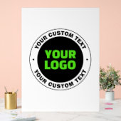 独自のビジネスロゴまたはアップロードしたデザインの追加 アクリルサイン (ウェディング)