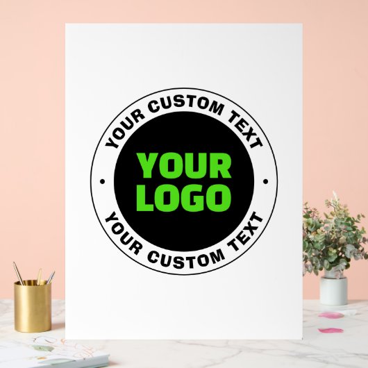 独自のビジネスロゴまたはアップロードしたデザインの追加 アクリルサイン (ウェディング)