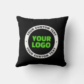 独自のビジネスロゴまたはアップロードしたデザインの追加 クッション (裏面)