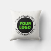 独自のビジネスロゴまたはアップロードしたデザインの追加 クッション (裏面)