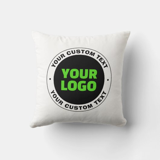 独自のビジネスロゴまたはアップロードしたデザインの追加 クッション (裏面)