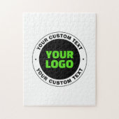 独自のビジネスロゴまたはアップロードしたデザインの追加 ジグソーパズル (縦)