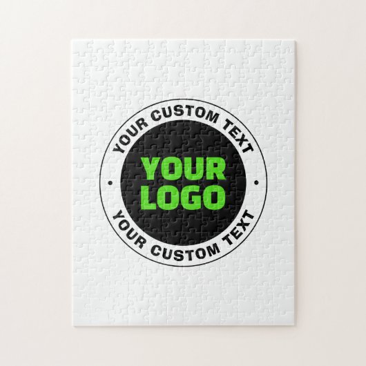 独自のビジネスロゴまたはアップロードしたデザインの追加 ジグソーパズル (縦)