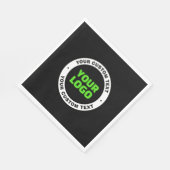 独自のビジネスロゴまたはアップロードしたデザインの追加 スタンダードランチョンナプキン (角)