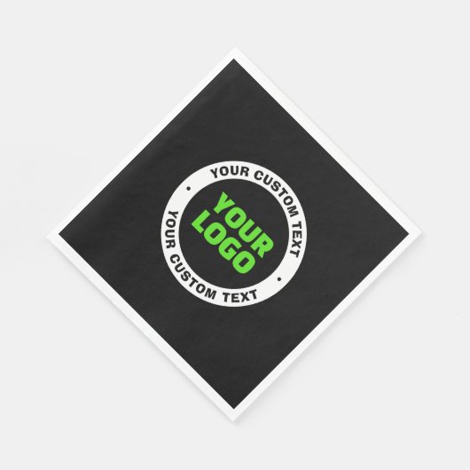 独自のビジネスロゴまたはアップロードしたデザインの追加 スタンダードランチョンナプキン (角)