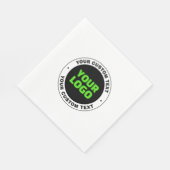 独自のビジネスロゴまたはアップロードしたデザインの追加 スタンダードランチョンナプキン (角)