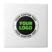 独自のビジネスロゴまたはアップロードしたデザインの追加 タイル (正面)