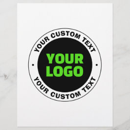 独自のビジネスロゴまたはアップロードしたデザインの追加 チラシ