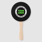 独自のビジネスロゴまたはアップロードしたデザインの追加 ハンドファン (正面)