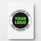 独自のビジネスロゴまたはアップロードしたデザインの追加 フォトプラーク (正面)