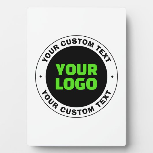 独自のビジネスロゴまたはアップロードしたデザインの追加 フォトプラーク (正面)