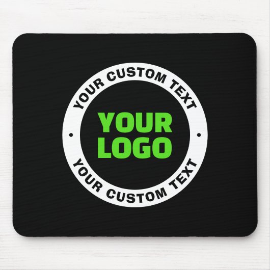 独自のビジネスロゴまたはアップロードしたデザインの追加 マウスパッド (正面)