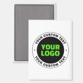 独自のビジネスロゴまたはアップロードしたデザインの追加 マグネット (正面/裏面)