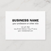 独自のビジネスロゴまたはアップロードしたデザインの追加 名刺 (裏面)