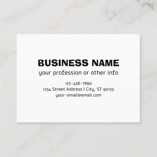 独自のビジネスロゴまたはアップロードしたデザインの追加 名刺 (裏面)