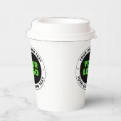 独自のビジネスロゴまたはアップロードしたデザインの追加 紙コップ (右)