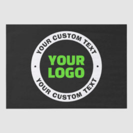 独自のビジネスロゴまたはアップロードしたデザインの追加 薄葉紙