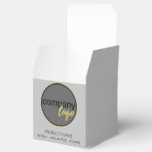 独自のビジネスロゴをグレーでモダン作成 フェイバーボックス (オープン)