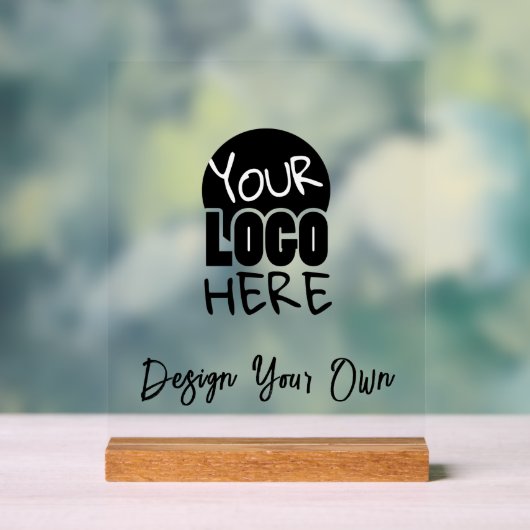 独自のビジネスロゴを作成する アクリルサイン (ニュートラル)