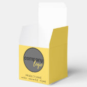 独自のビジネスロゴを黄色でモダン作成 フェイバーボックス (オープン)