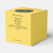 独自のビジネスロゴを黄色でモダン作成 フェイバーボックス (裏面サイド)