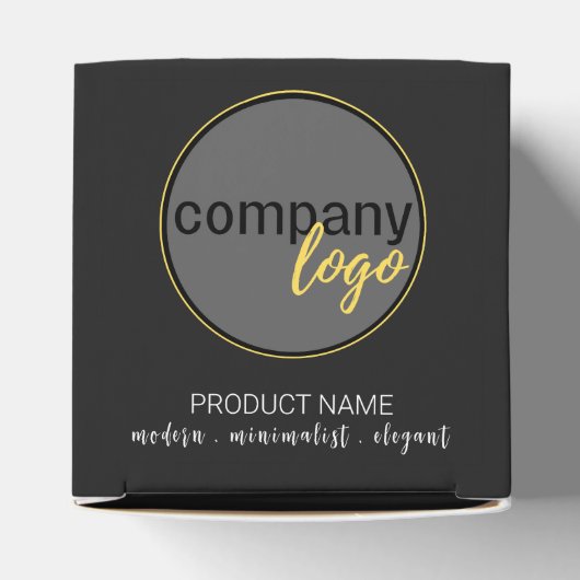 独自のビジネスロゴを黒で作成モダンする フェイバーボックス (上部)