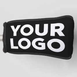 独自のビジネスロゴを黒で追加 ゴルフヘッドカバー