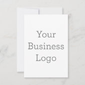 8.9cm x 12.7cmフラットサンキューカード (正面)