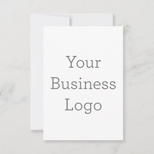 8.9cm x 12.7cmフラットサンキューカード (正面)