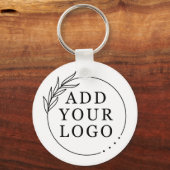 独自のビジネスロゴブランドのプロモーションの作成 キーホルダー (正面)
