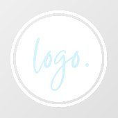 独自のビジネスロゴ会社マーケティングの作成 ウィンドウサイン (シート)