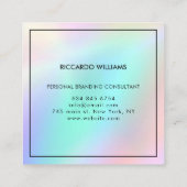 独自のビジネスロゴ名刺を作成する スクエア名刺 (裏面)