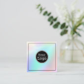 独自のビジネスロゴ名刺を作成する スクエア名刺 (スタンド正面)