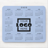 独自のビジネスロゴ2025カレンダーの追加 マウスパッド (正面)
