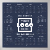 独自のビジネスロゴ2025カレンダーポスターの追加 ポスター (正面)