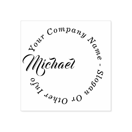 独自のビジネス名カスタムラバースタンプの作成 ラバースタンプ (インプリント)