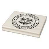 独自のビジネス名カスタムロゴを大きく作成 ラバースタンプ (スタンプ)