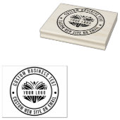 独自のビジネス名カスタムロゴを大きく作成 ラバースタンプ (押印)