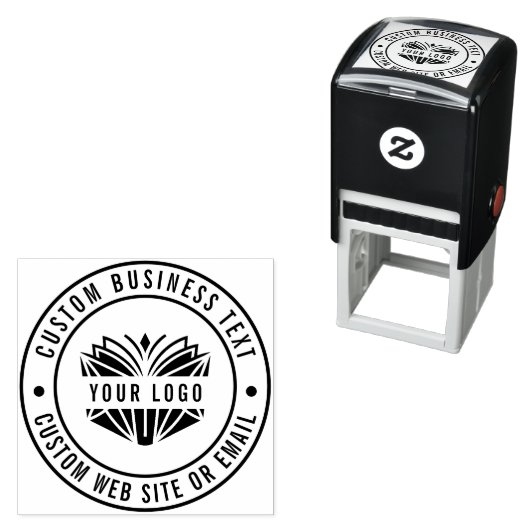 独自のビジネス名カスタムロゴWebサイトの作成 セルフインキングスタンプ (インサイチュ)
