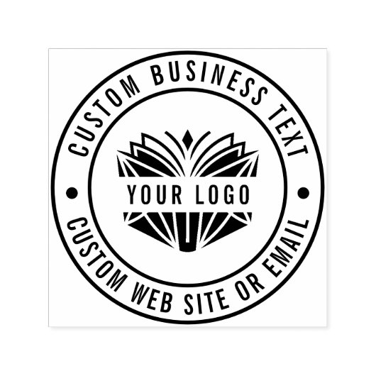 独自のビジネス名カスタムロゴWebサイトの作成 セルフインキングスタンプ (デザイン)